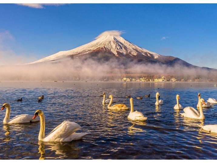 Fototapete PAPERMOON Mount Fuji , bunt, B:2m L:1,49m, Vlies, Tapeten, Fototapete
