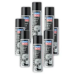 8x Kettenspray LIQUI MOLY 1508 für Motorrad & Roller - Kettenfett in Spraydose 250 ml