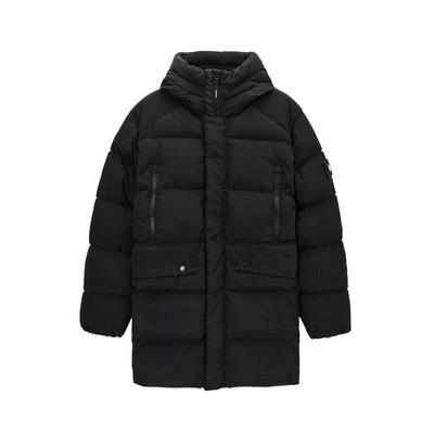 Winterjacke WEEKEND OFFENDER "LOMBARDO PRIMALOFT JACKET_ Herren", Herren, Gr. M, schwarz, Softshell, 100% Nylon, normal normal, Jacken Winterjacke, Jacke Herren, Winterjacke mit Kapuze, gefütterte Stepjacke, Sale