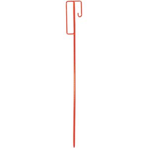 Schake Absperrleinenhalter 315522, rot, mit UVV-Bügel, aus Metall, Ø 12 x 1200mm, 10 Stück