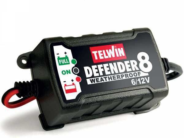 Telwin Defender 8 - Intelligentes Ladegerät und Erhaltungsladegerät - Bleibatterien 6/12V