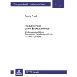 Produktvertrieb durch Strukturvertriebe, Fachbücher von Sascha Preuss