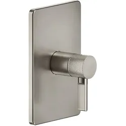 Gessi Inciso Dusche Fertigmontageset, Einhebelmischer ohne Umstellung für UPK 44655, 58061149, Farbe: Finox Optik