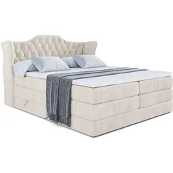 BOXSPRINGBETT VILA KING - 180x200 - H3/H4 - Creme