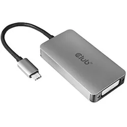 Club 3D USB Typ-C zu, Video Adapter, Grau