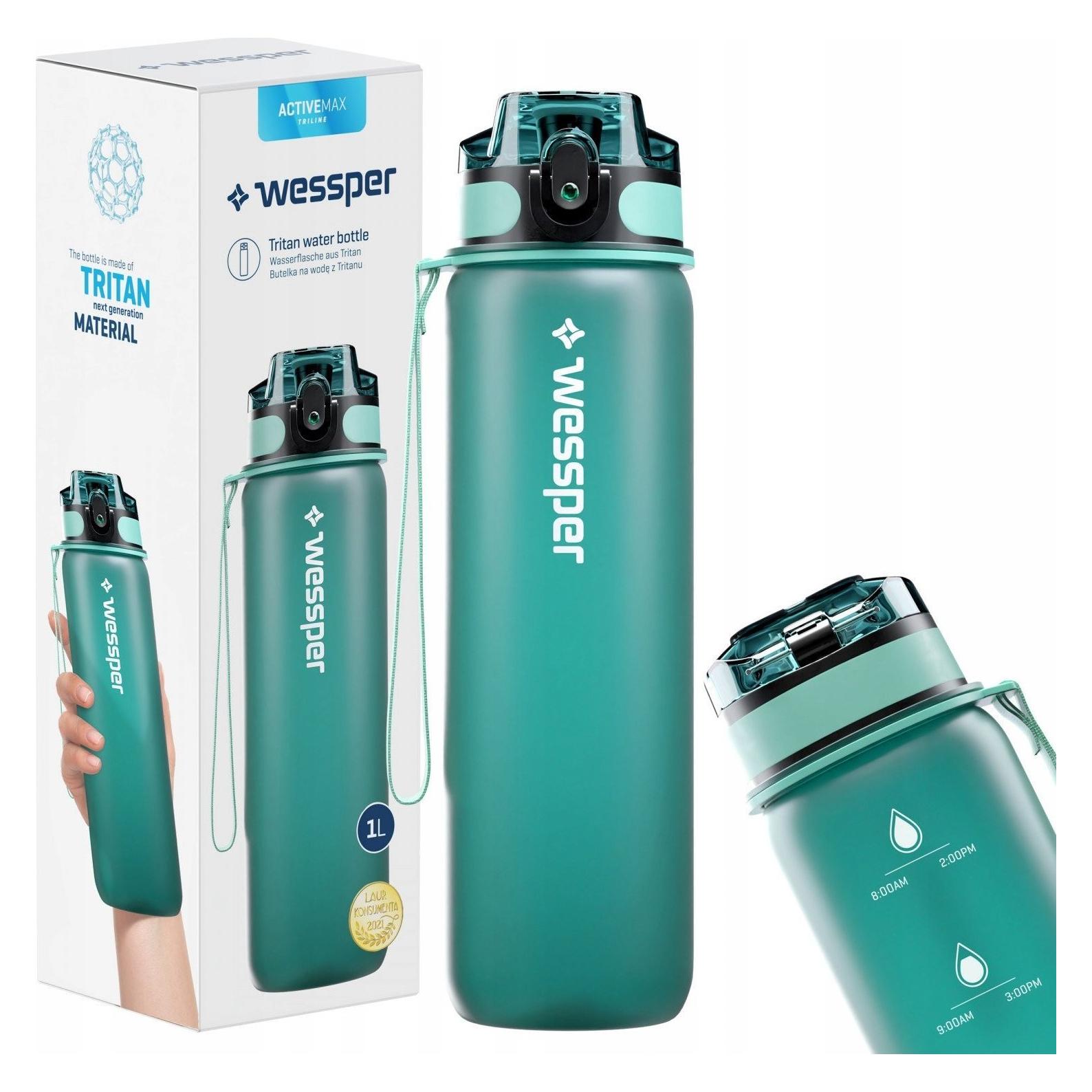 Wessper Butelka Z Miarką Na Wodę Tritan 1l Pod Choinkę (1 l) (57491567)