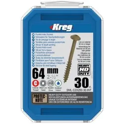 Kreg Kreg® HD Protec-Kote Maxi-Loc Taschenlochschrauben | SML-C2X250-30-INT