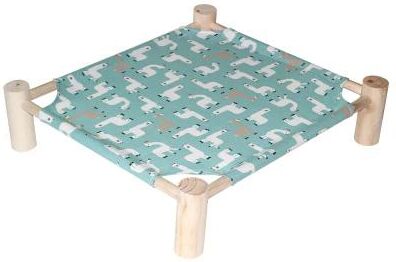 Inspire Essentials Elevated Canvas Pet Hammock Bed With Wooden Frame For Cats And Small Dogs 4