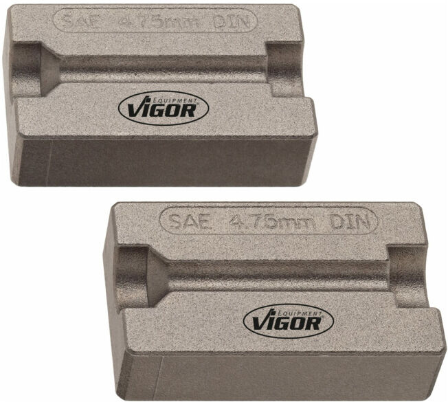 VIGOR Paire de mâchoires de serrage pour outil à bourrer V1728 V2540 (V2540)