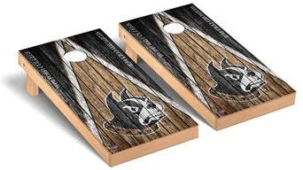 Skip's Garage Wofford Terriers Weathered Cornhole Board Set