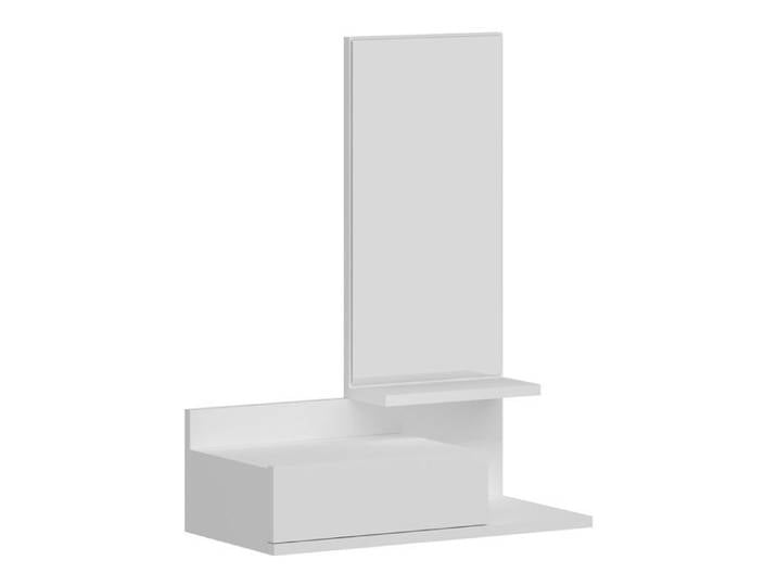 Étagère murale - HELLOSHOP26 - Étagère avec miroir - Design intemporel - Tiroir de rangement - 80 cm de hauteur