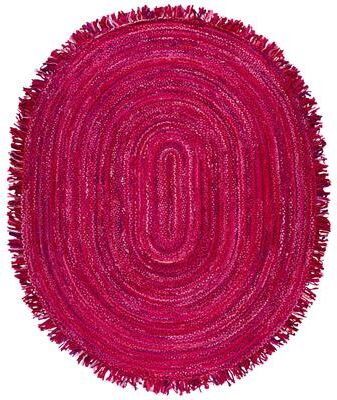 SAFAVIEH Handmade Braided Libby Country Cotton Rug with Fringe