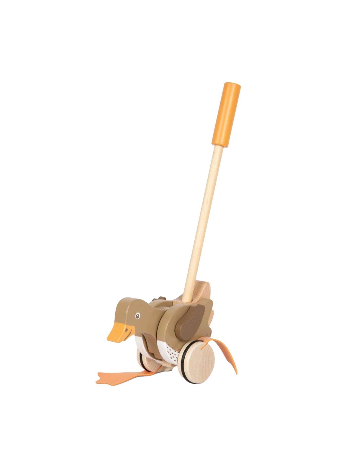 Small Foot - Wooden Push Figure Duck with Moving Head