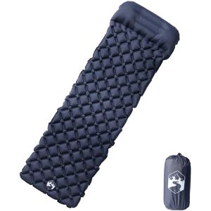 vidaXL Isomatte 4007108, grau, aufblasbar, 188 x 62,5 x 5,5cm, 560g, mit Kopfkissen