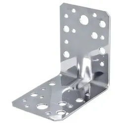 Schwerlast-Winkelverbinder m.Sicke, Edelstahl, TxHxB 90x90x65 mm