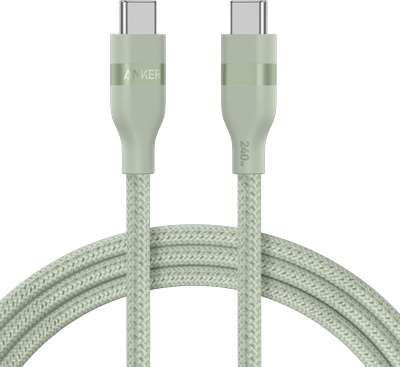 Anker USB-C to USB-C Cable (3 ft / 6 ft, 240W, Upcycled-Braided)