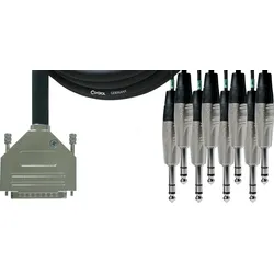 CFD 5 DVT - CORDIAL 1x D-Sub, 8x 6.3 mm Klinke stereo, 5,00m