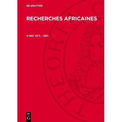 oct. – dec., Gebundene Ausgabe von , De Gruyter, 978-3-11-270594-0