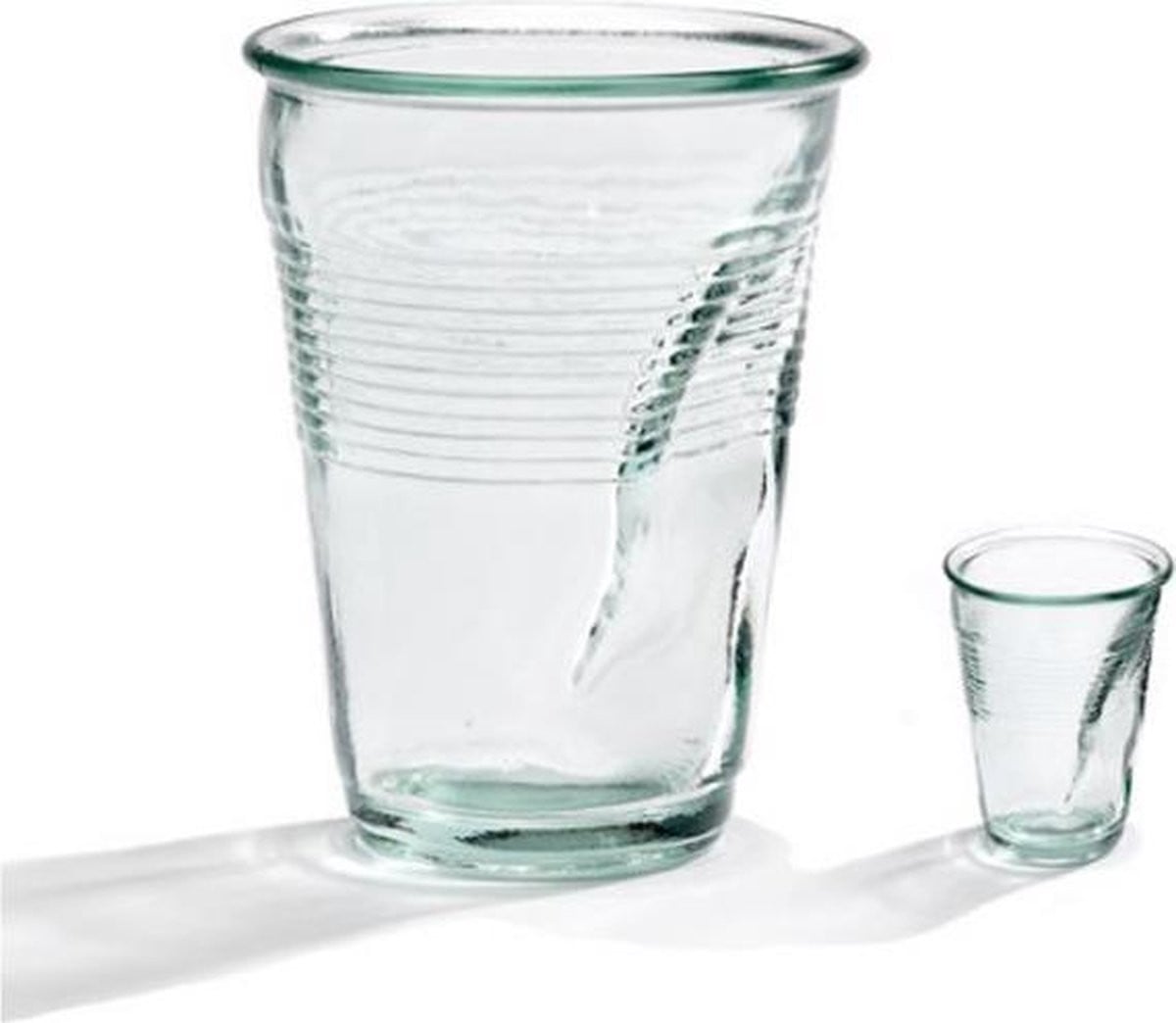 Design vaas Deukvaas van glas door Rob Brandt