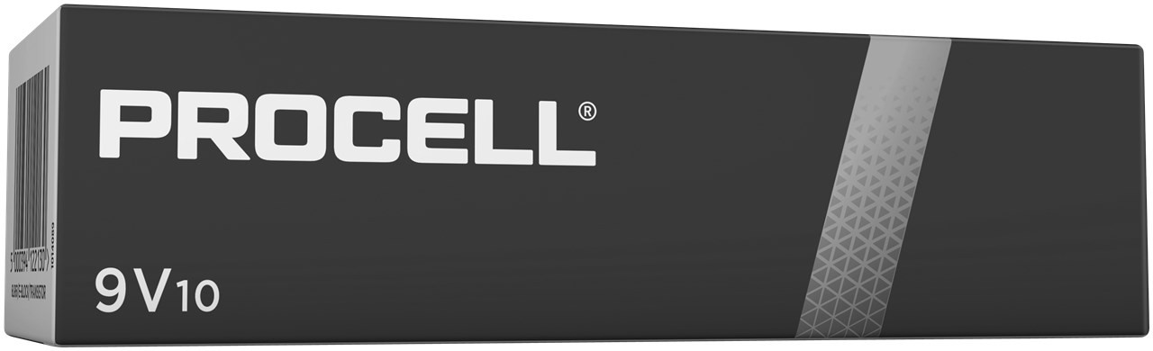 Duracell ProCell Alkaline-Mangaan 9V blokbatterij 6LR61/6LP3146 MN1604, 10 stuks
