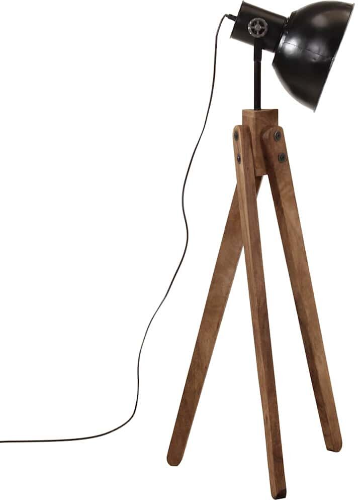 vidaXL Lampadaire 25 W noir 45x45x120 cm E27