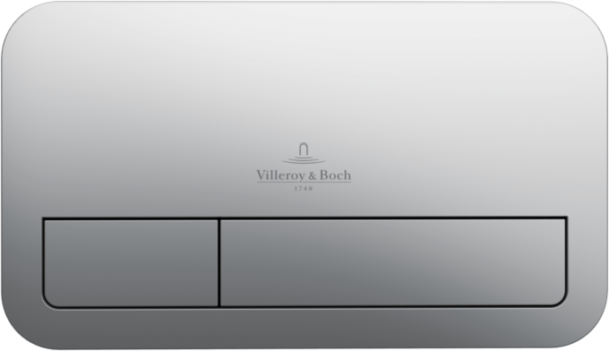 Villeroy und Boch Villeroy & Boch ViConnect E200 92249069 Betätigungsplatte, chrom matt, aus Kunststoff