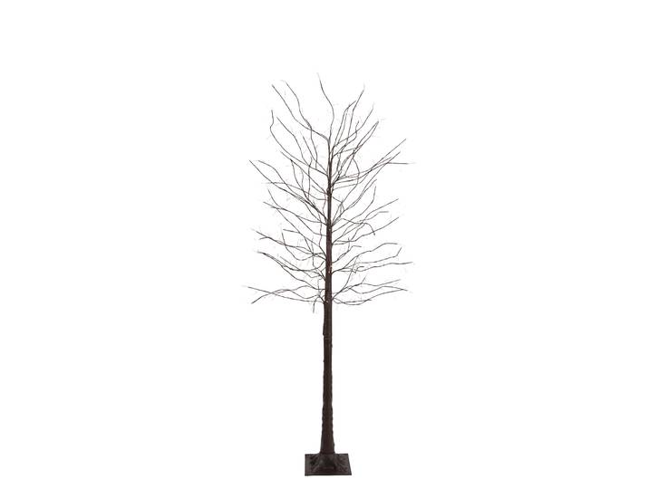 Kerst vloerlamp bruin boom 180cm incl. LED met timer IP44 - Ki