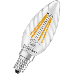 LEDVANCE LED-Kerzenlampe E14 827, klar LEDCl.BW40FP3.4W827C