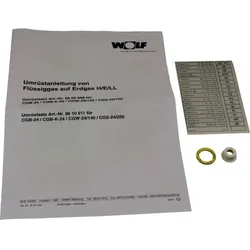 Wolf Umrüstsatz Flüssiggas - Erdgas 8610611 und Erdgas E - LL, für CGB-(K)-24