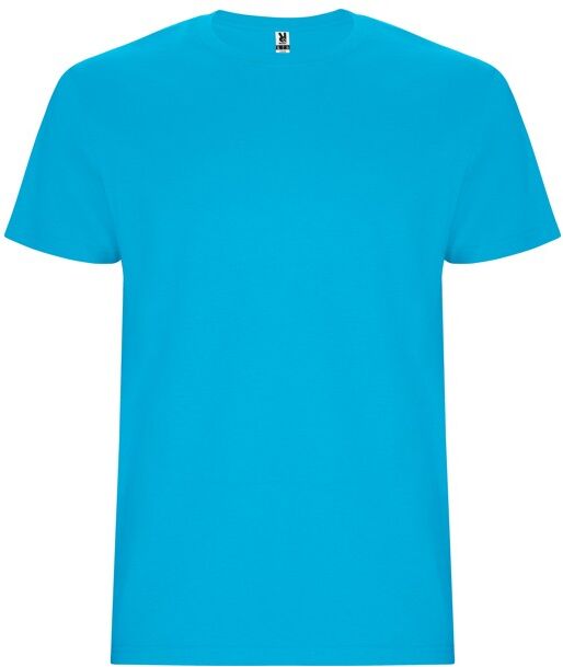 T-shirt décontracté personnalisé en coton cardé Stafford M Turquoise