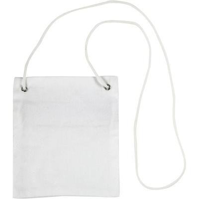 Creativ Company Brustbeutel, Größe 13x15 cm, 210 g, Weiß, 1 Stk
