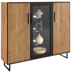 Elfo Highboard Bella Braun Eiche