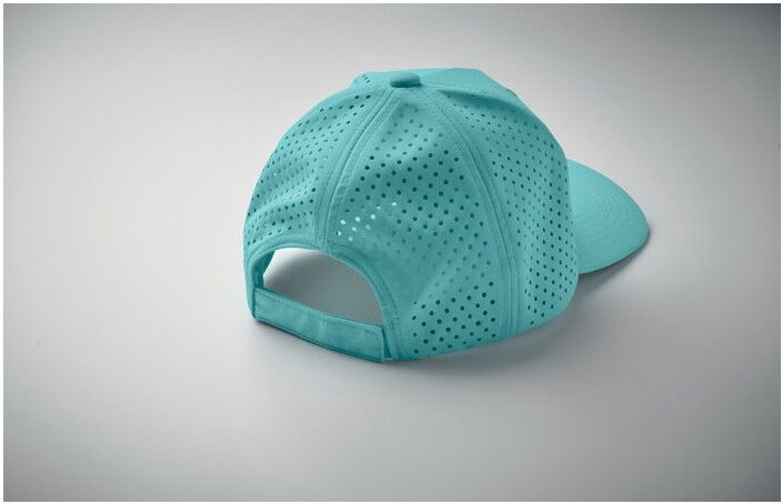 Casquette baseball à 5 pans personnalisée - CAPO Turquoise