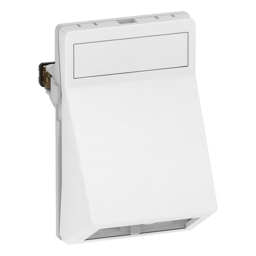 LK Dataudtag FUGA T3 - 1,5 modul vinkel, for 2 stk. Actassi konnektor, leveres uden kon (588D6071)