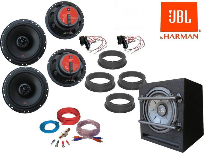 DSX JBL für VW Golf VII 7 Lautsprecher aktiv Subwoofer Set Tür Vorn Hinten Auto-Lautsprecher (680 W)