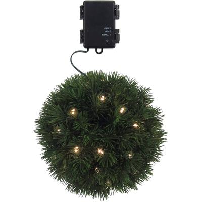 Dekokugel CREATIV GREEN "Weihnachtsdeko aussen", grün, H:20cm Ø:20cm, Dekofiguren, mit zahlreichen Tannenspitzen
