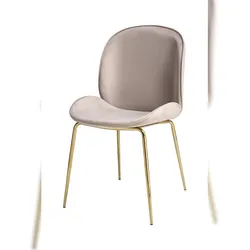 Lalee.Avenue Kayoom Stuhl Charlize 110 2er-Set Beige / Messing