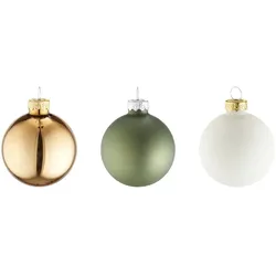 Weihnachtskugeln  20er-Set   ¦ mehrfarbig ¦ Glas,Aluminium Ø: 6.0