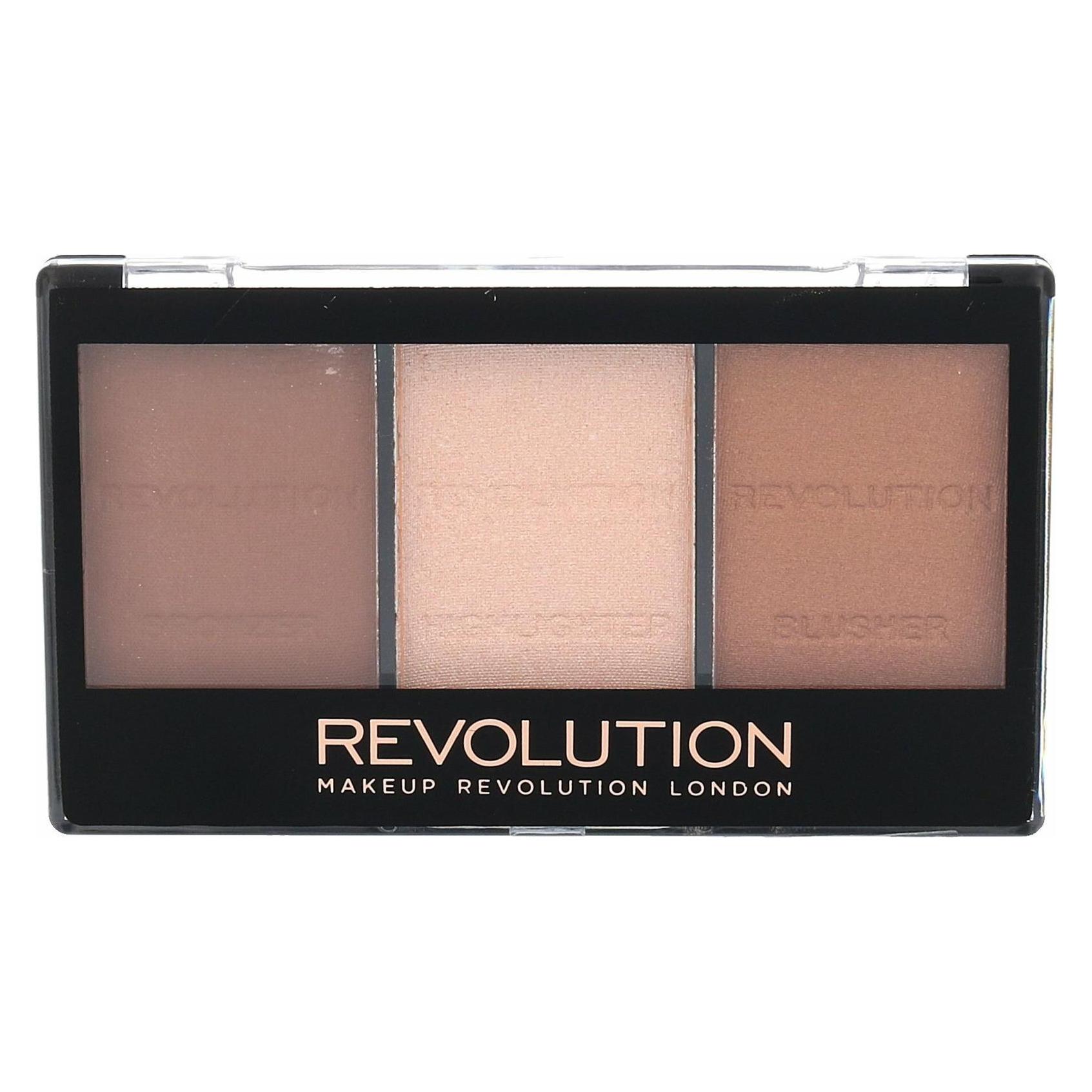 Makeup Revolution Ultra Sculpt & Contour Kit (Medium C04, Ultra Light, Bronzer, Highlighter) (733504)