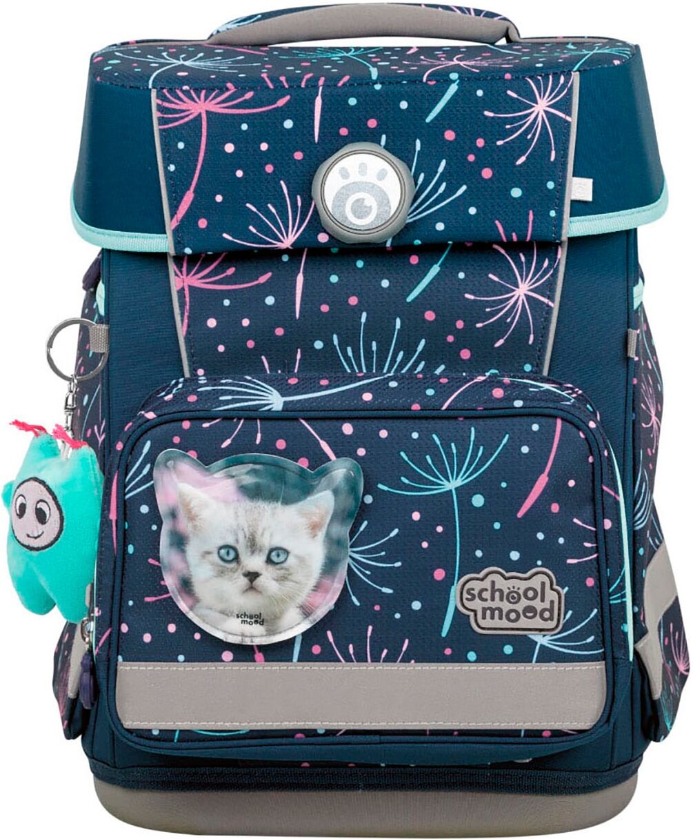 Schulranzen SCHOOL-MOOD "Champion Maxx Pro", Kinder, Gr. B/H/T: 30cm x 40cm x 23cm, bunt (lina (kätzchen) mit moodie konni konzentration), Polyester, Rucksäcke Schulranzen lina (kätzchen) mit moodie konni konzentration B/H/T: 30cm x 40cm x 23cm
