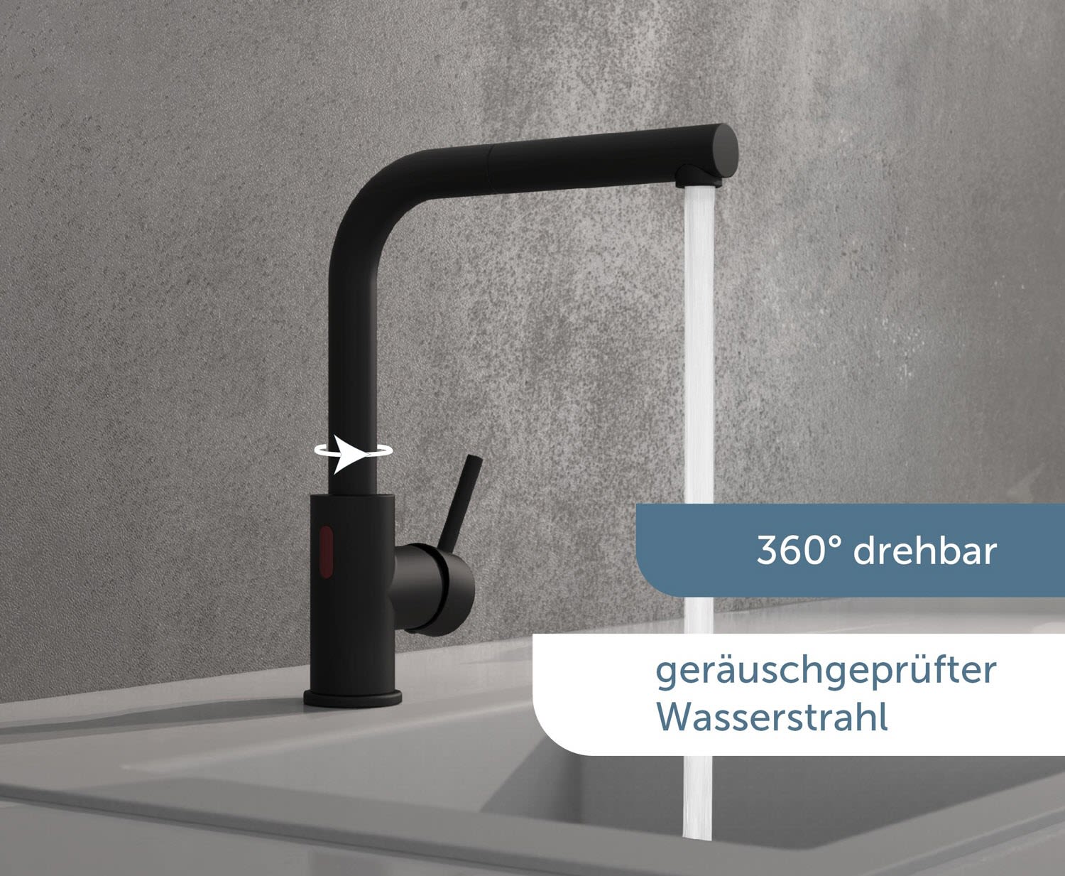 Schütte VITAL Küchenarmatur mit Sensorbedienung, ausziehbar