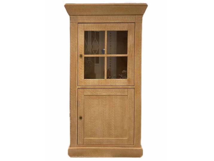 Casamia Vitrine Vitrine Glas-Vitrine Standvitrine 2-türig Santos 151x82cm Massivholz