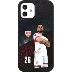 Nivocase Handyhülle für Apple iPhone 12 Hülle NIVOpure Case Schwarz Offizielles Lizenzprodukt VfB Stuttgart (Apple iPhone 12), Smartphone Hülle, Schwarz