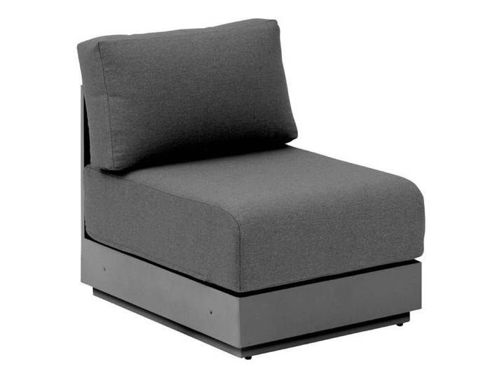 Chauffeuse de jardin  Allure  graphite en aluminium traité époxy - Hespéride