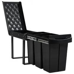 Helloshop26 - Herausnehmbarer Küchenabfalleimer mit Soft-Close-Mechanismus 36 Liter 02_0006108