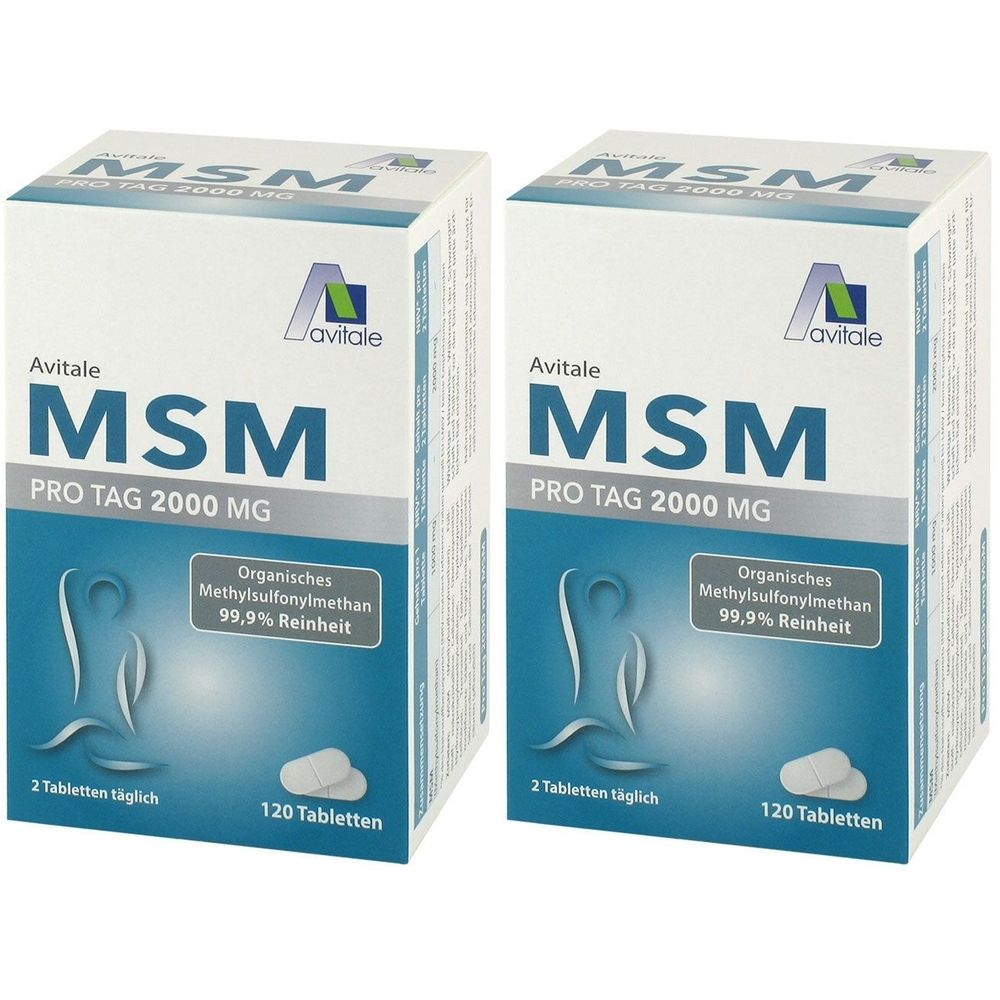 MSM 2000 mg Tabletten 2x 2x120 St