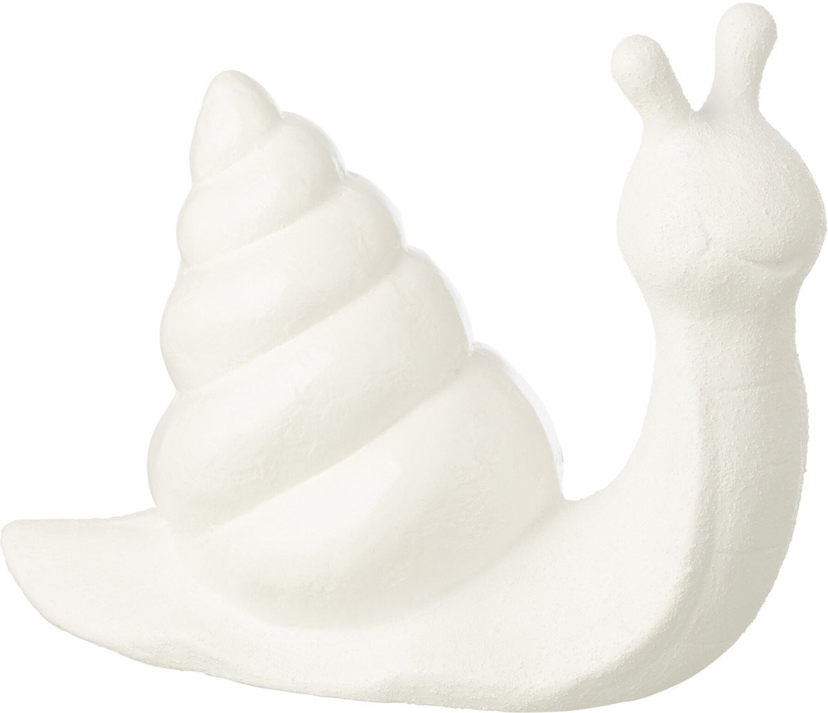 J-Line Decoratie Slak - Wit - Polyresin