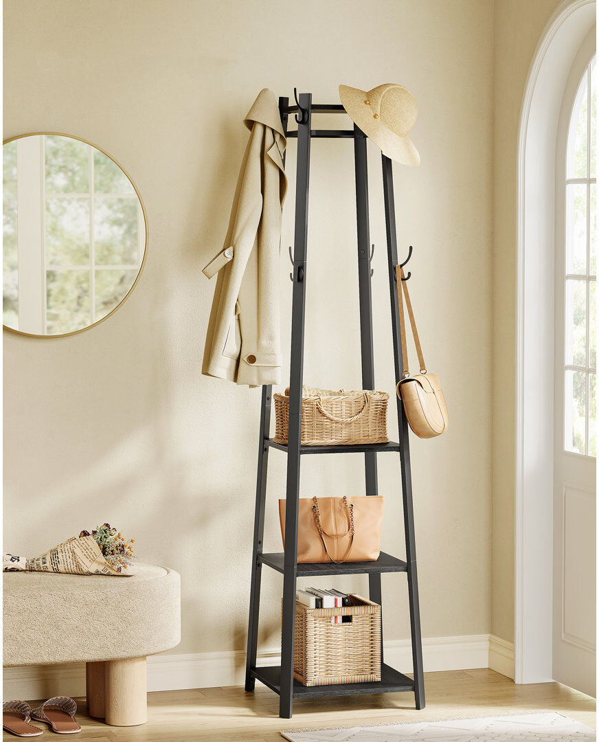 Borough Wharf Freestanding 8 - Hook Black 180cm H X 43cm W X 43cm D