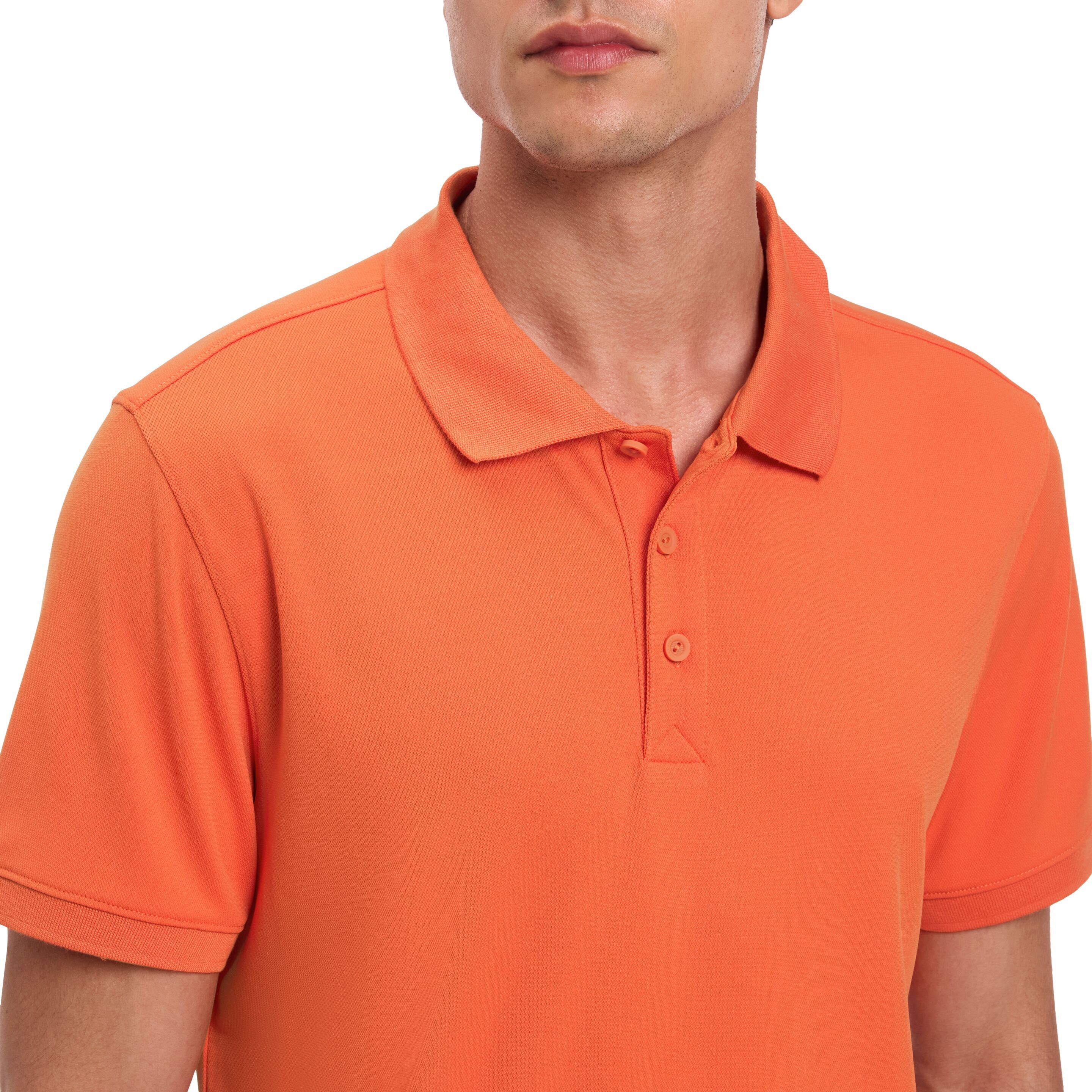 Poloshirt MCKINLEY "HE.-POLO LANGO M", Herren, Gr. 3XL, orange (rot), Jersey, Obermaterial: 100% Polyester, Rundhals, Shirts Poloshirt, sportliche Passform, kurze Ärmel, für Outdoor-Aktivitäten rot 3XL