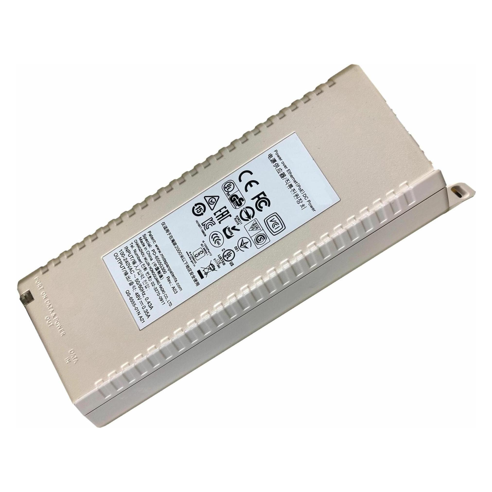 HPE E Aruba Instant On 802.3af POE Midspan (802.3af (PoE), 15.40 W) (R8W31A)